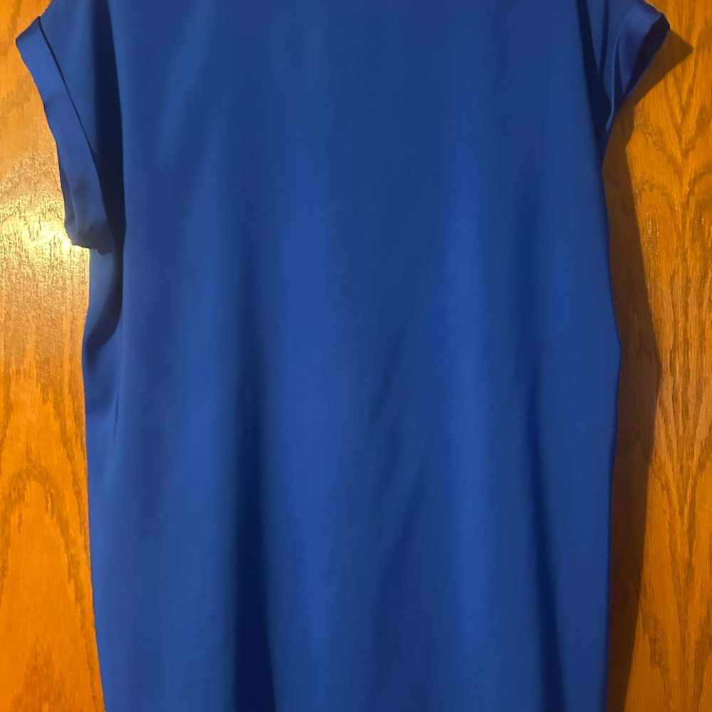 Express Women's Blue V-Neck Top - Picture 5 of 5